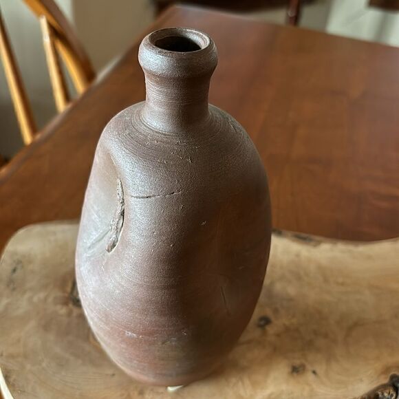 Antique Bizen Ware Vase WWII Japan - Picture 5 of 9